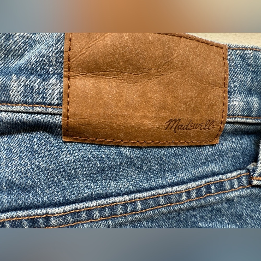 MADEWELL RELAXED TAPER JEANS MID BLUE 32X34 - Picture 7 of 13